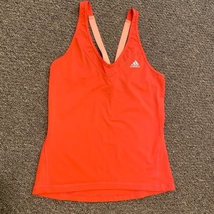 Orange adidas tank